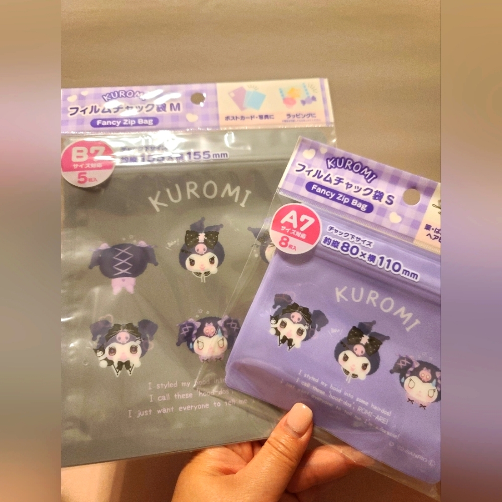 Kuromi Fancy Zipper Bags